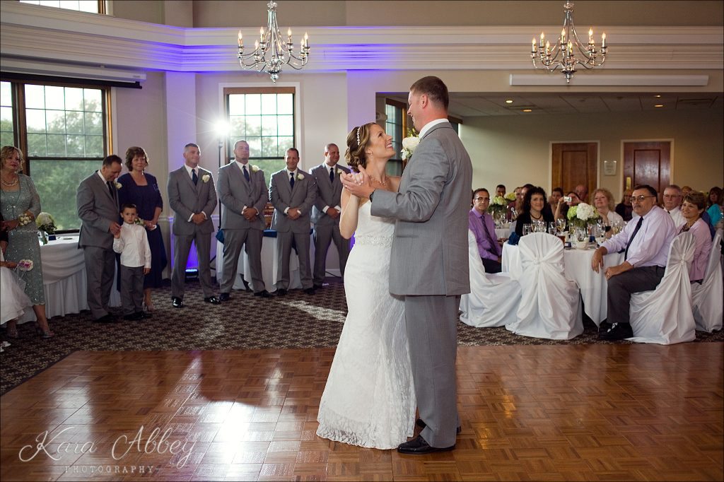 Wedding Photography at the Corning Country Club in Corning, NY Reception First Dance Bulldog Sounds