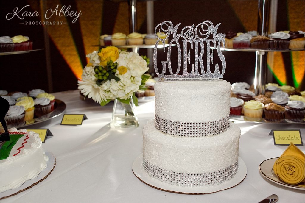 Binghamton, NY, Wedding Photography Holiday Inn Reception Room Cake