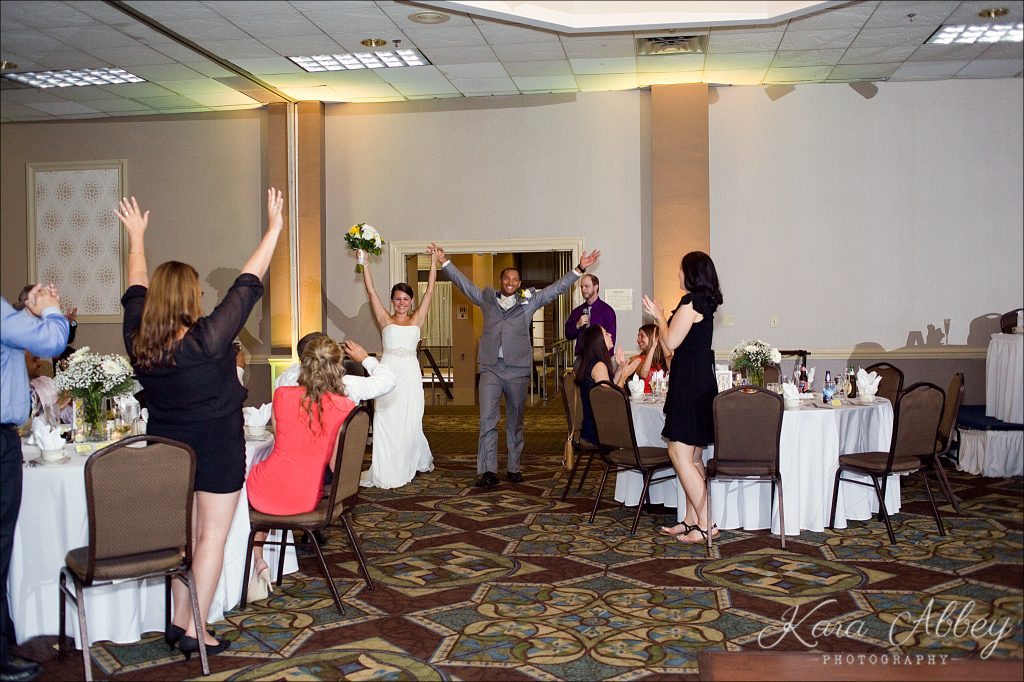 Binghamton, NY, Wedding Photography Holiday Inn Reception Grand Entrance