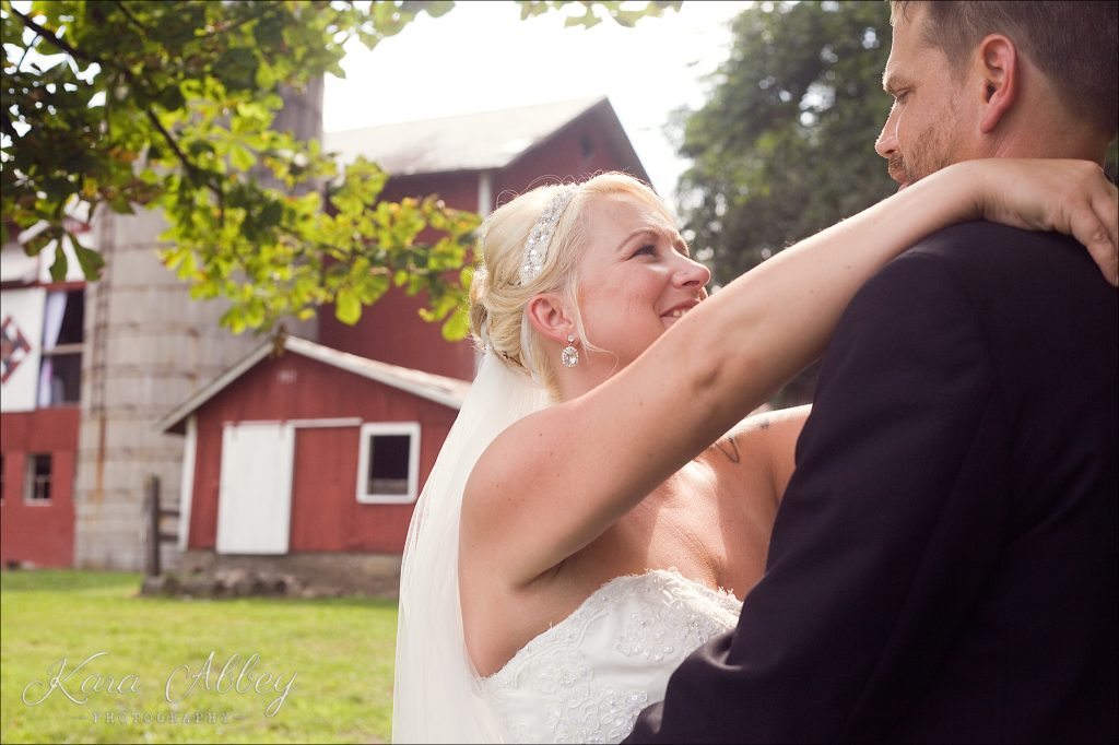 Country Wedding Photography Weaver View Farms Penn Yan, NY Bride Groom Portrait