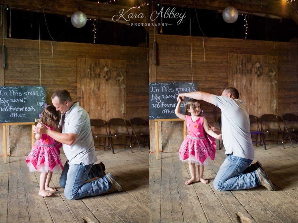 Country Wedding Photography Weaver View Farms Penn Yan, NY Barn Reception Father Daughter Dance