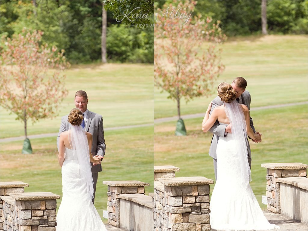 Wedding Photography at the Corning Country Club in Corning, NY First Look