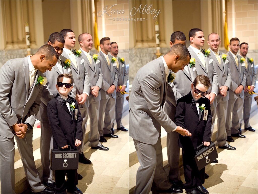 Binghamton, NY, Wedding Photography St. Patrick's Church LeRoy Street Ring Bearer Security
