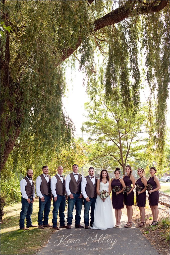 Rustic Country Wedding Photography Merrill Parkway Towanda, PA Bridal Party Portrait