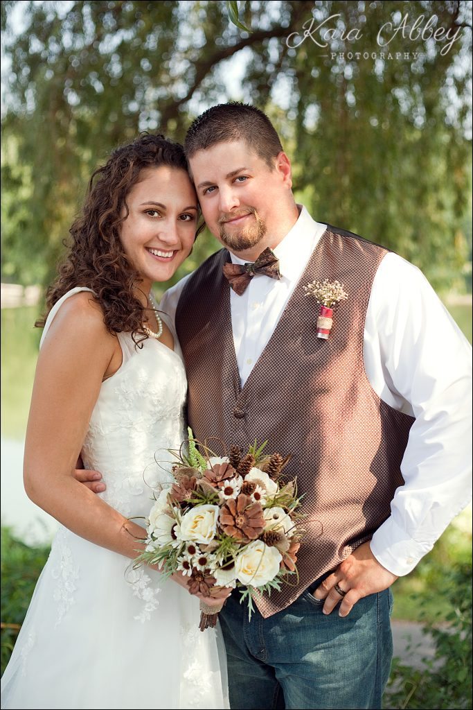 Rustic Country Wedding Photography Merrill Parkway Towanda, PA Bride and Groom Formal Portrait