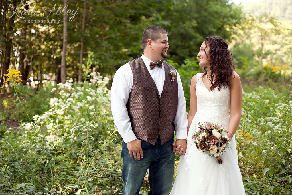 Rustic Country Wedding Photography Shoresbrook Inn Towanda, PA Bride and Groom Formal Portrait