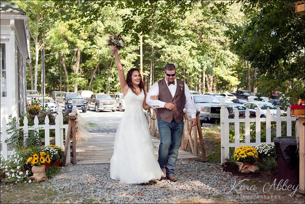Rustic Country Wedding Photography Shoresbrook Inn Towanda, PA Reception Grand Entrance