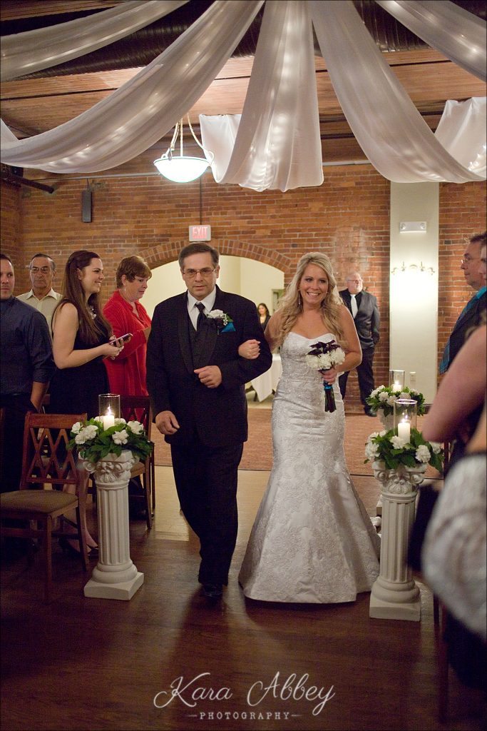 Elegant Wedding Photography Binghamton NY Ceremony Terra Cotta Bride Processional