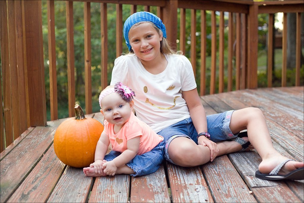 Fall at Deep Creek Lake Maryland 7-Month Portrait with Pumpkins Weekend Write-Up