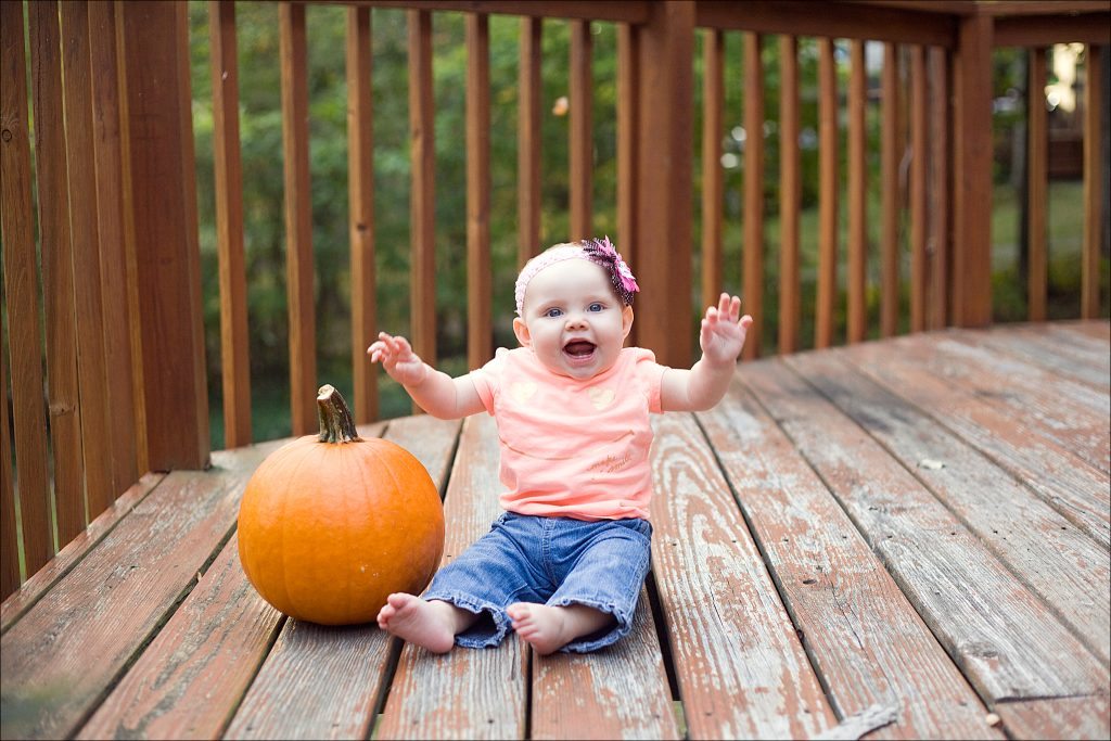 Fall at Deep Creek Lake Maryland 7-Month Portrait with Pumpkins Weekend Write-Up
