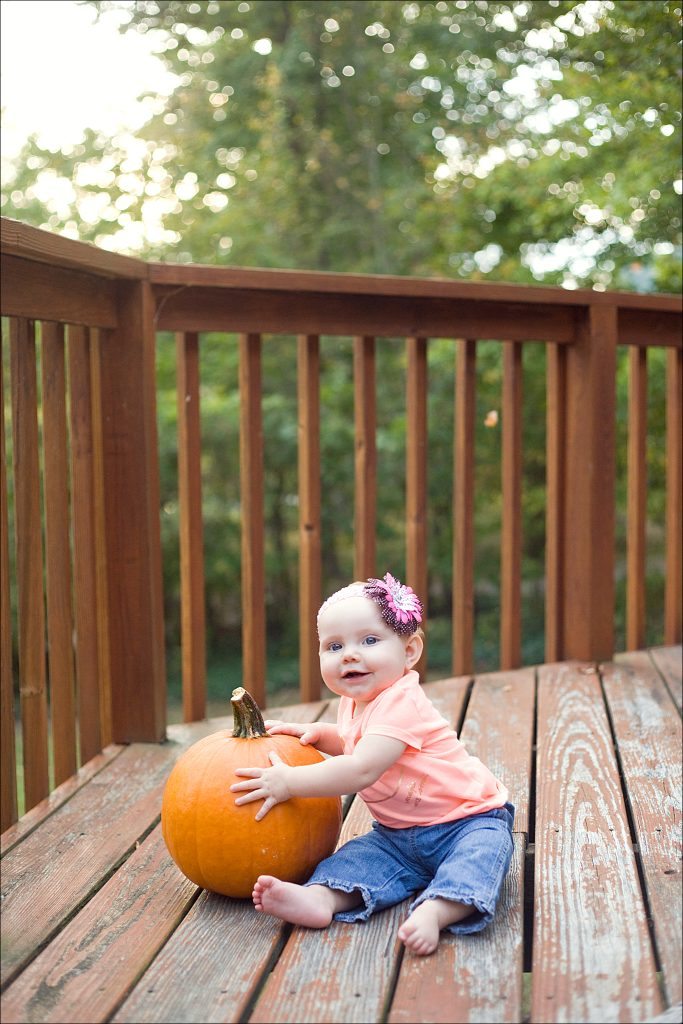 Fall at Deep Creek Lake Maryland 7-Month Portrait with Pumpkins Weekend Write-Up