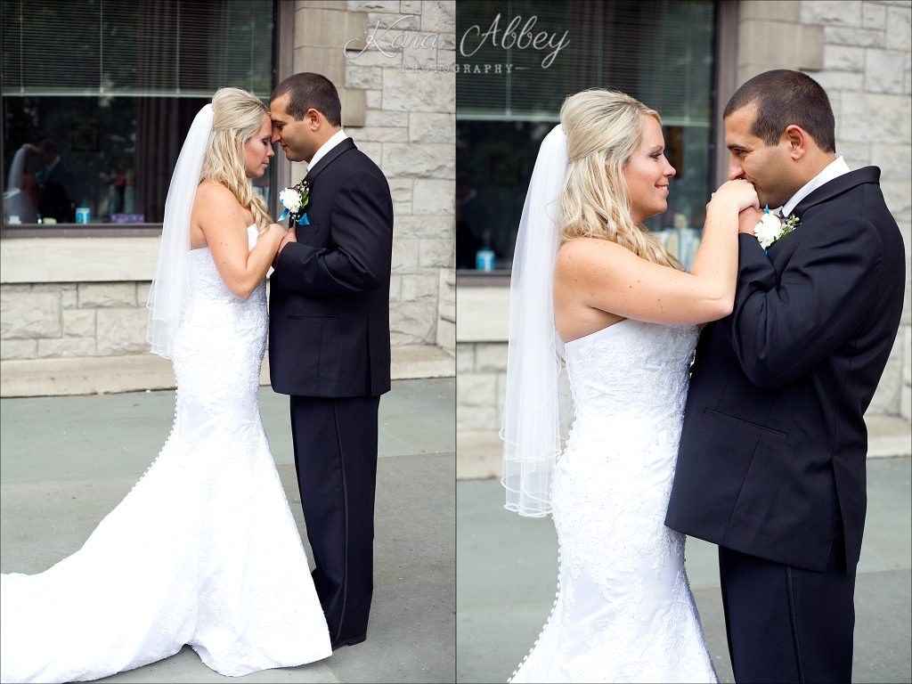 Elegant Wedding Photography Binghamton NY Ceremony Courthouse Portraits Rainy Day Bride and Groom
