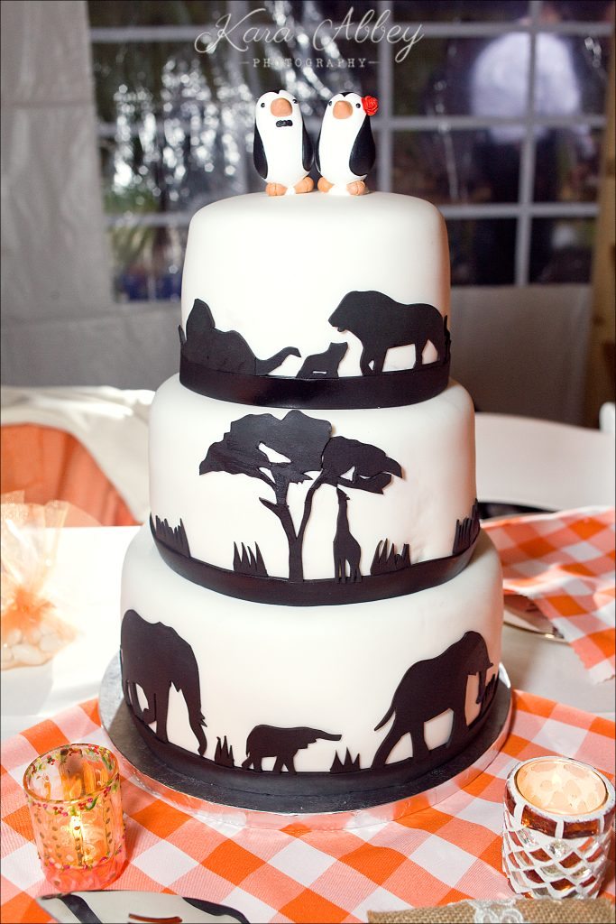 rainy day wedding photographer Tioga Gardens Owego, NY Reception Details Adventure Cake