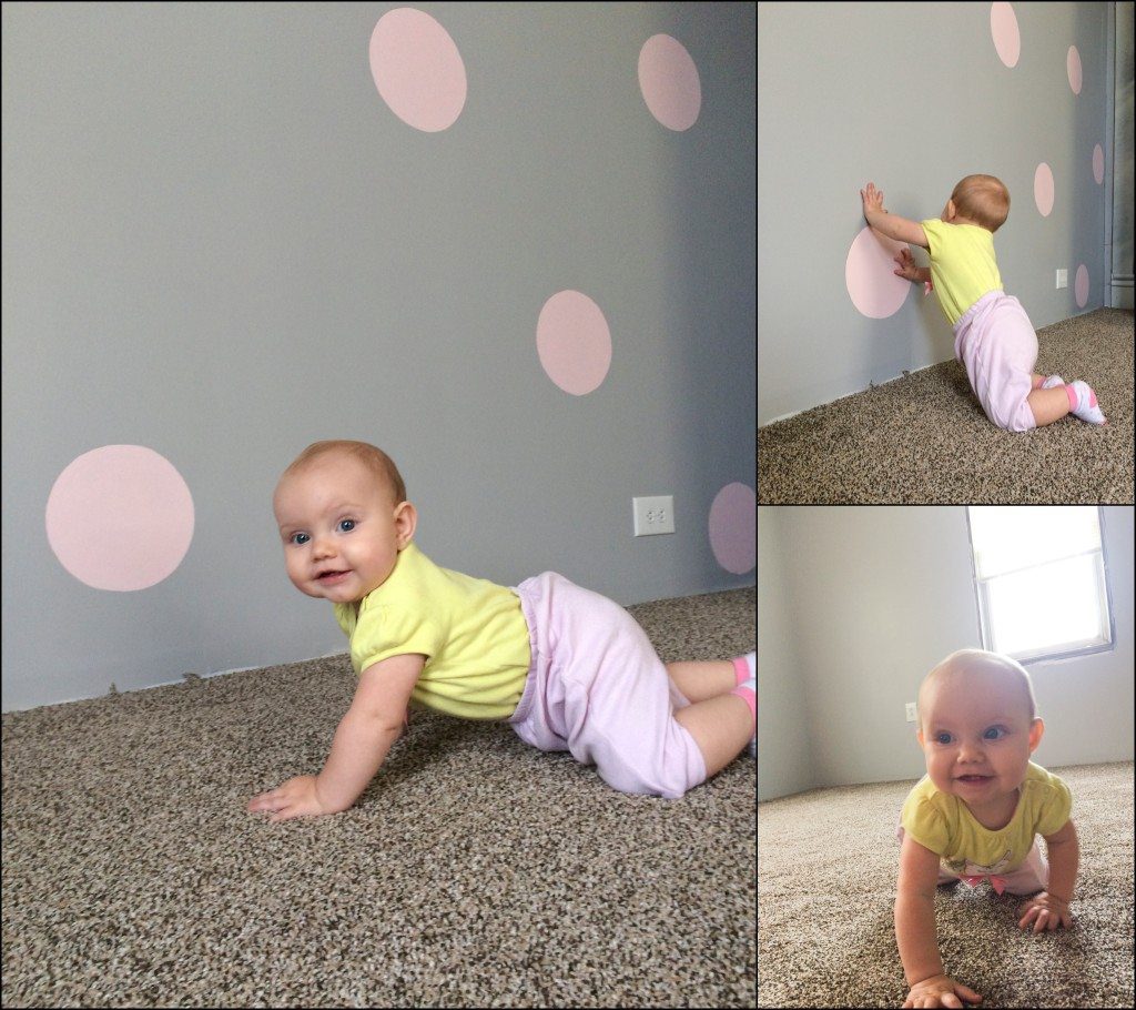 Our House Before and Afters Moving from Sayre, PA to Irwin, PA Pink Polka Dotted Nursery