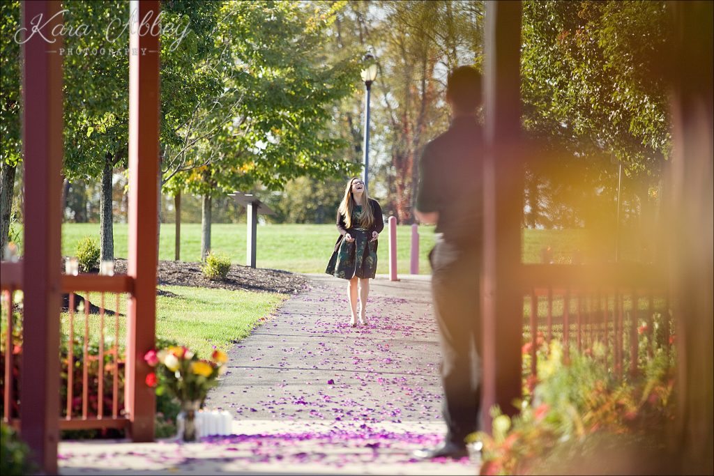 Monroeville, PA Community Park Wedding Gazebo Marriage Proposal Engagement