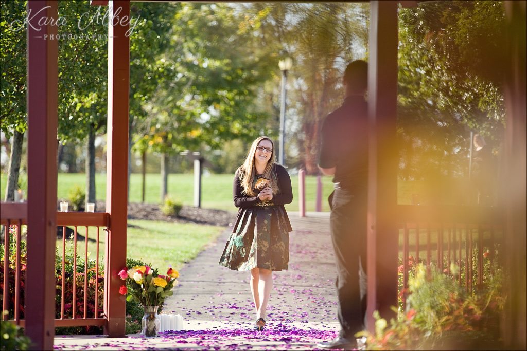 Monroeville, PA Community Park Wedding Gazebo Marriage Proposal Engagement