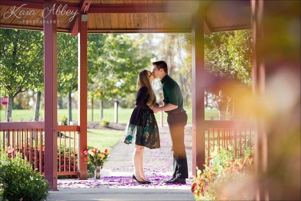 Monroeville, PA Community Park Wedding Gazebo Marriage Proposal Engagement