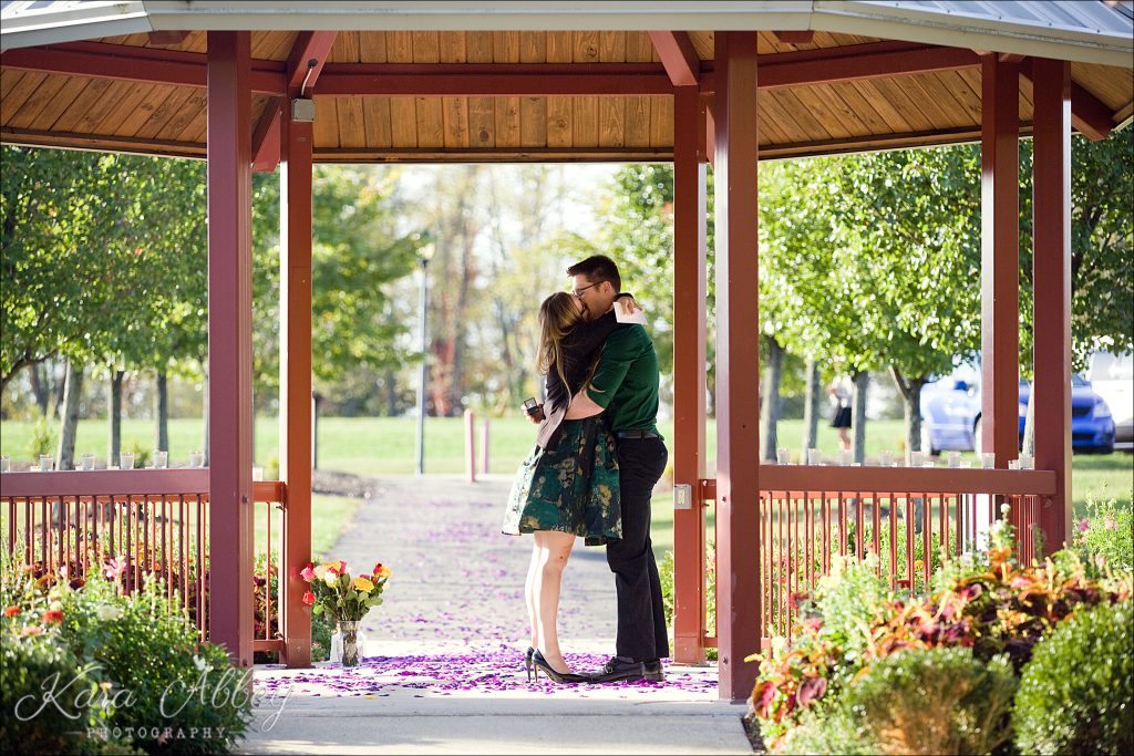 Monroeville, PA Community Park Wedding Gazebo Marriage Proposal Engagement
