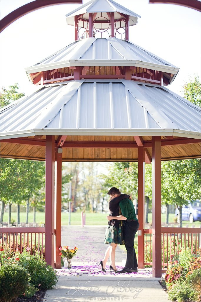 Monroeville, PA Community Park Wedding Gazebo Marriage Proposal Engagement