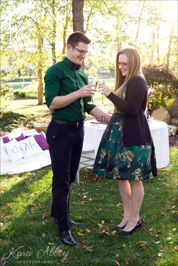 Monroeville, PA Community Park Wedding Gazebo Marriage Proposal Engagement Dinner Details