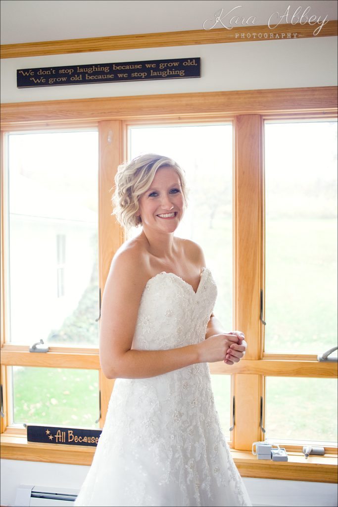 Rustic Country Chic Fall Wedding Wysox, PA Bridal Details Getting Ready Bride Dress Gown