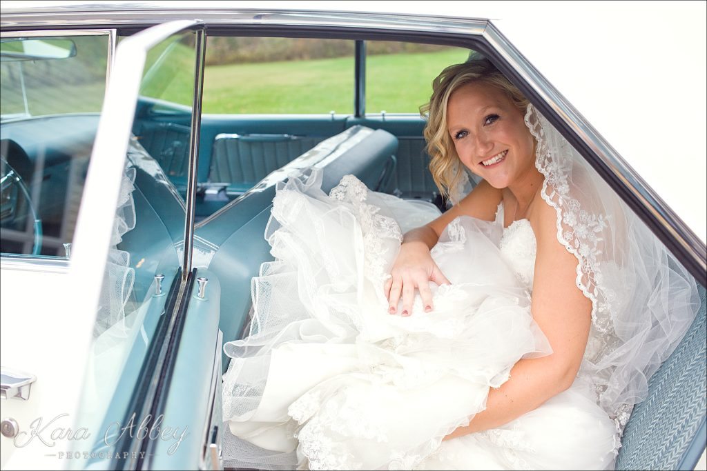 Rustic Country Chic Fall Wedding Wysox, PA Bridal Details Getting Ready Classic Refurbished Car