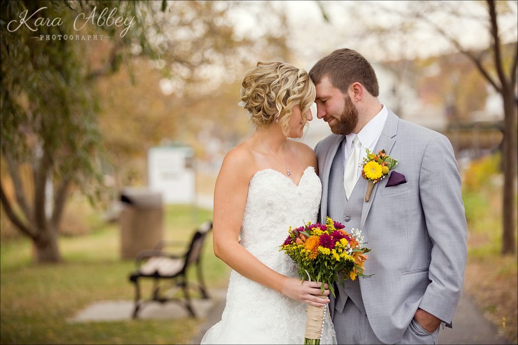 Rustic Country Chic Fall Wedding Towanda, PA Merrill Parkway Bride Groom Portrait