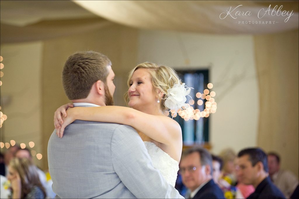 Rustic Country Chic Fall Wedding Wysox, PA Firehall Reception First Dance Husband Wife
