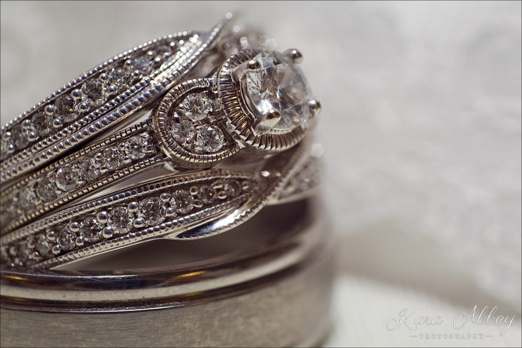 Rustic Country Chic Wedding Wysox, PA Bridal Details Diamond Engagement Rings