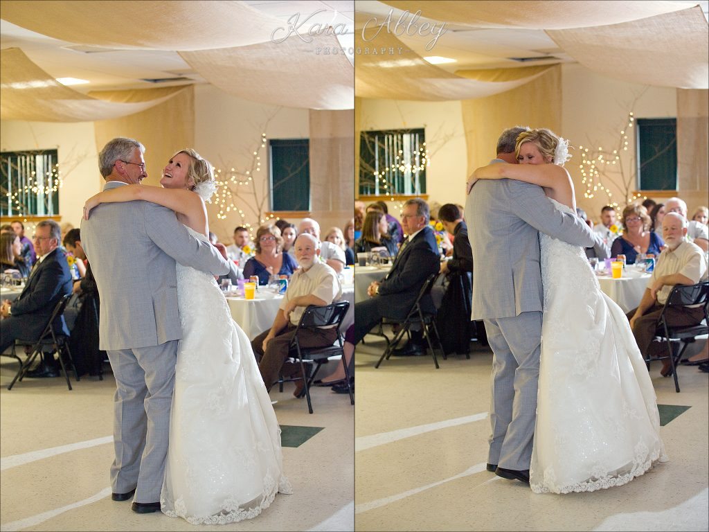 Rustic Country Chic Fall Wedding Wysox, PA Firehall Reception First Dance Father Daughter