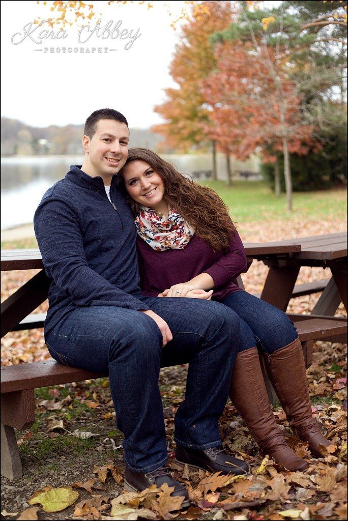 Outdoor Fall Engagement Photography Twin Lakes Park Greensburg, PA South Western Pennsylvania Wedding Photographer
