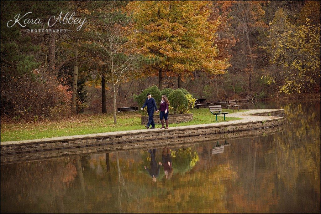Outdoor Fall Engagement Photography Twin Lakes Park Greensburg, PA South Western Pennsylvania Wedding Photographer