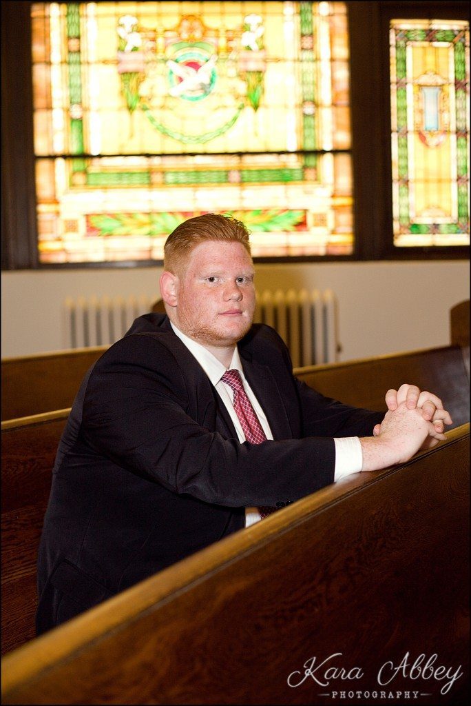 Church Pews Stained Glass Senior Photography Sayre, PA Irwin, PA