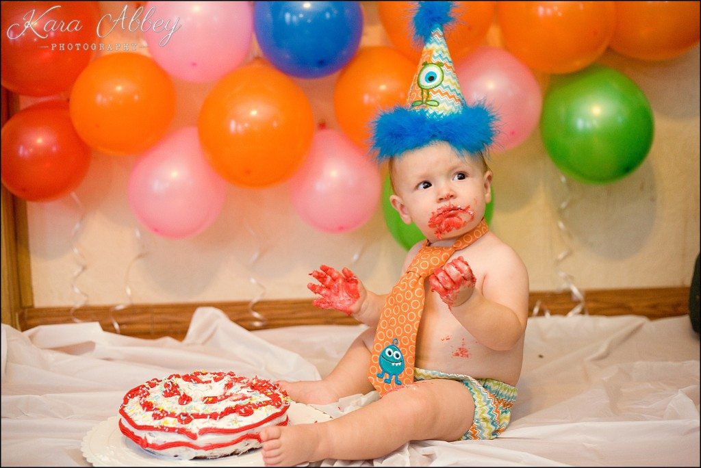 Fall Family Photography Rome, PA 1st Birthday Cake Smash