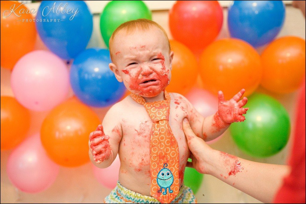 Fall Family Photography Rome, PA 1st Birthday Cake Smash