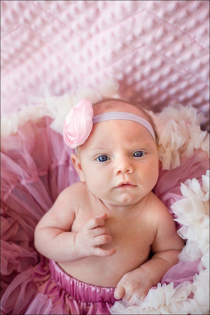 1 Month Old Monthly Photo Wedding Photographer's Child Same Fluffy Skirt Every Month Irwin, PA