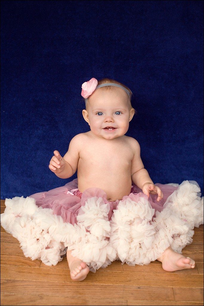 11 Month Old Monthly Photo Wedding Photographer's Child Same Fluffy Skirt Every Month Irwin, PA
