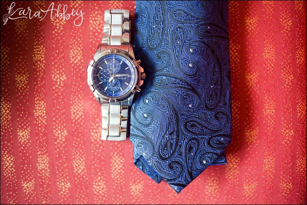 Seven Springs Mountain Resort Laurel Highlands Winter Wedding Photography Irwin, PA Groom Prep Letter Watch Details