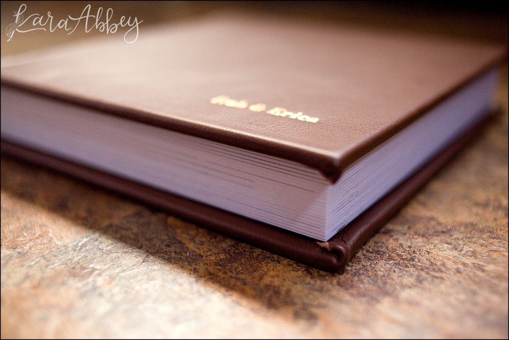 Kara Abbey Photography Luxury Heirloom Leather Wedding Album Thick Hard Pages Irwin, PA Pittsburgh, PA