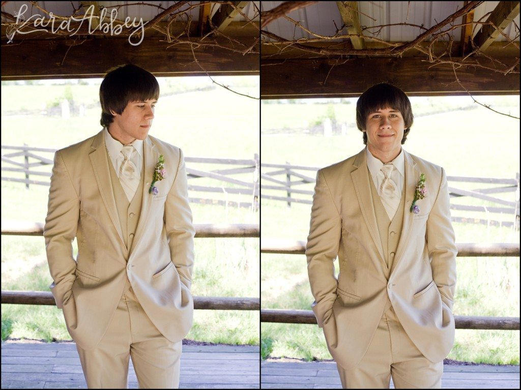 UP Themed Summer Wedding Photography The Hayloft Rockwood, PA Groom Portrait