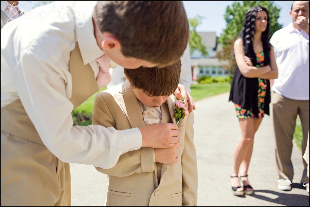 UP Themed Summer Wedding Photography The Hayloft Rockwood, PA Ring Bearer