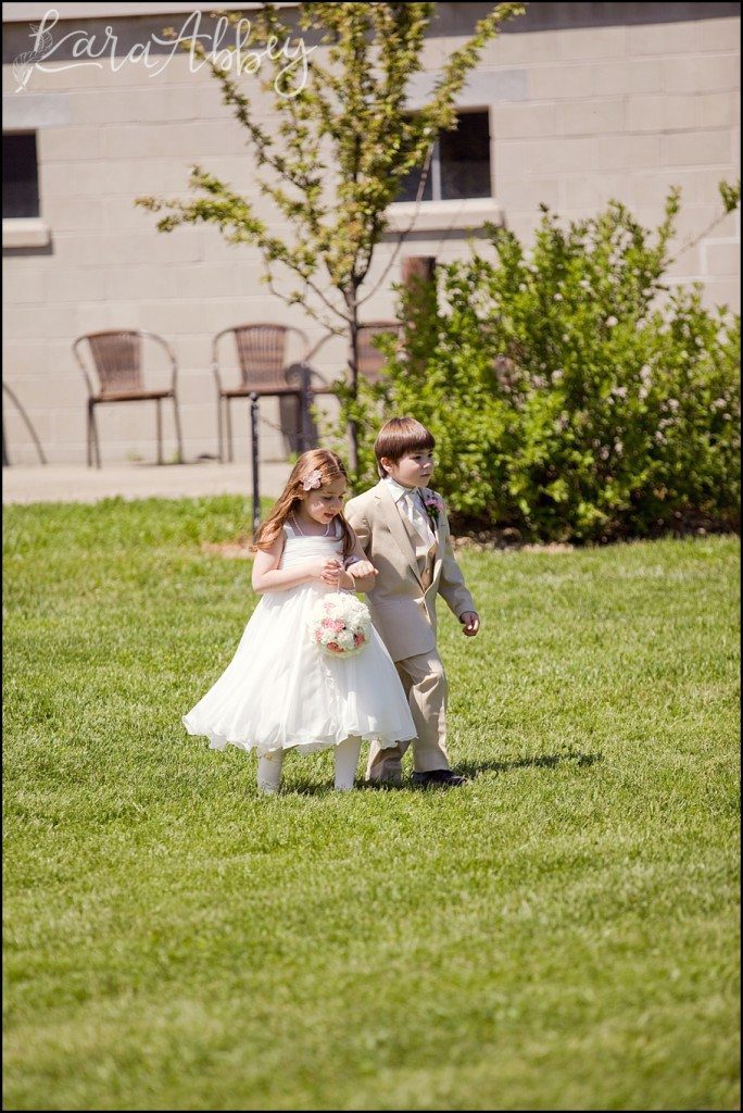 UP Themed Summer Wedding Photography The Hayloft Rockwood, PA Ring Bearer Flower Girl