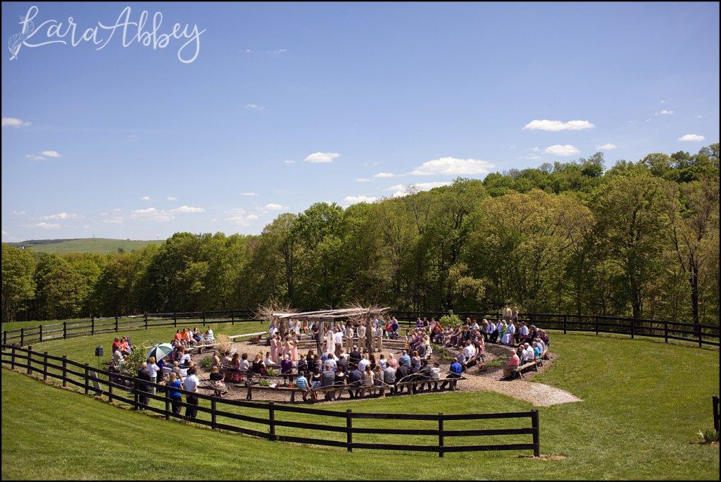 UP Themed Summer Wedding Photography The Hayloft Rockwood, PA Bride Ceremony