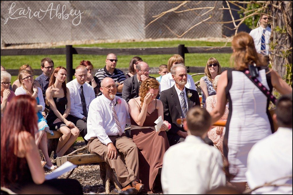 UP Themed Summer Wedding Photography The Hayloft Rockwood, PA Bride Ceremony