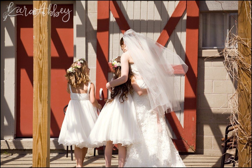 UP Themed Summer Wedding Photography The Hayloft Rockwood, PA Bride Ceremony Recessional Flower Girl