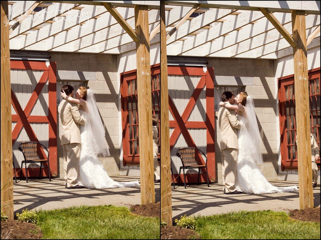 UP Themed Summer Wedding Photography The Hayloft Rockwood, PA Bride Ceremony Recessional