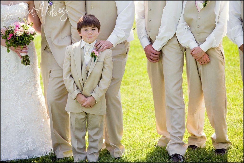 UP Themed Summer Wedding Photography The Hayloft Rockwood, PA Ring Bearer
