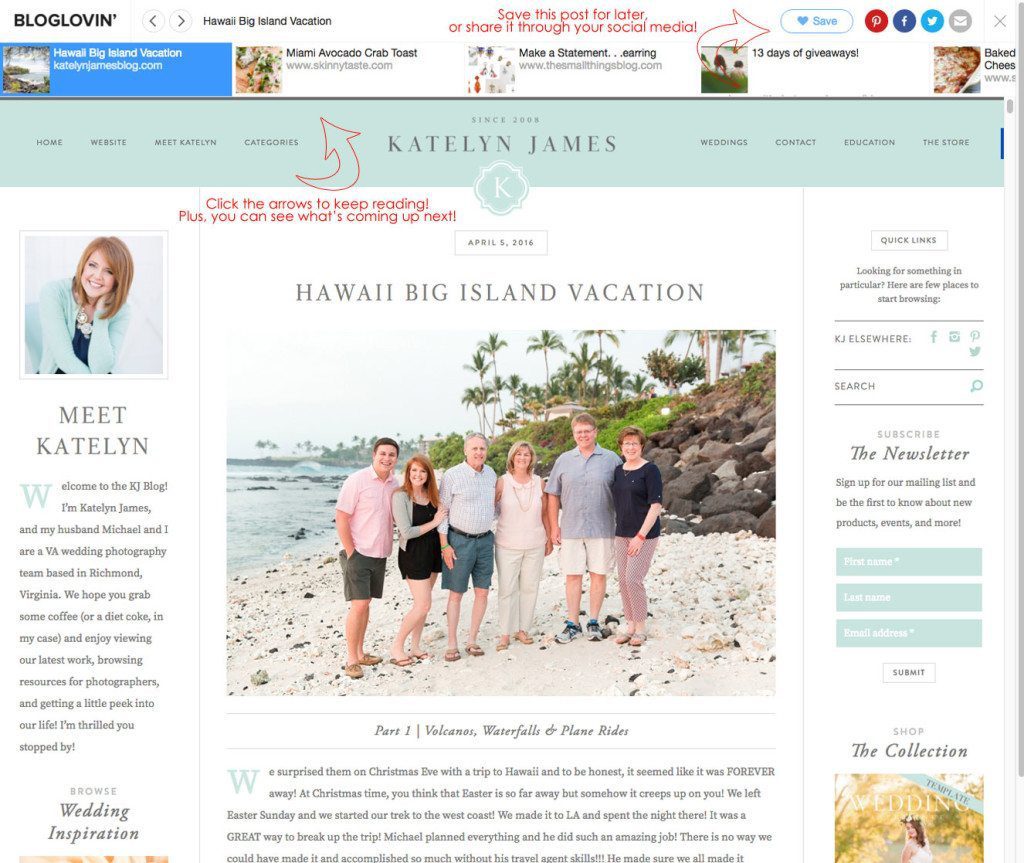 BlogLovin' Help Tutorial Ideas Tips Tricks How to follow Blogs using RSS Reader