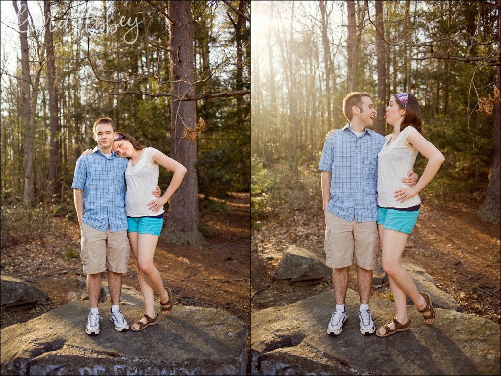 Ohiopyle, PA Happy Spring Engagement Session