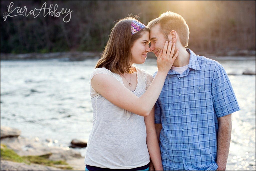 Ohiopyle, PA Happy Spring Engagement Photography